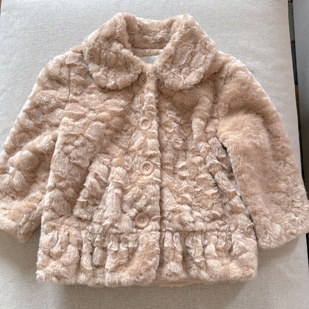 Pink Faux fur coat